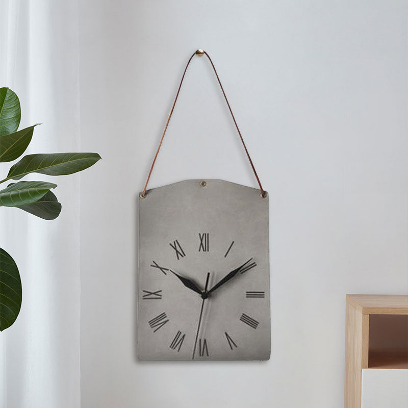 Läderkonst väggklocka