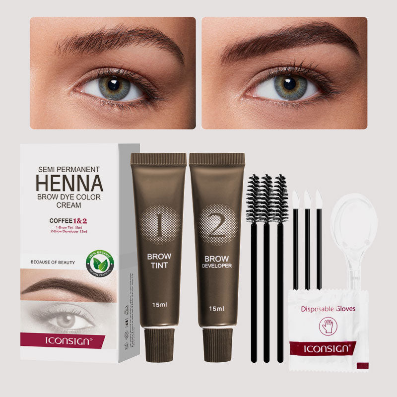 đïž 2-i-1 ögonbryn- och ögonfransfĂ€rgningski