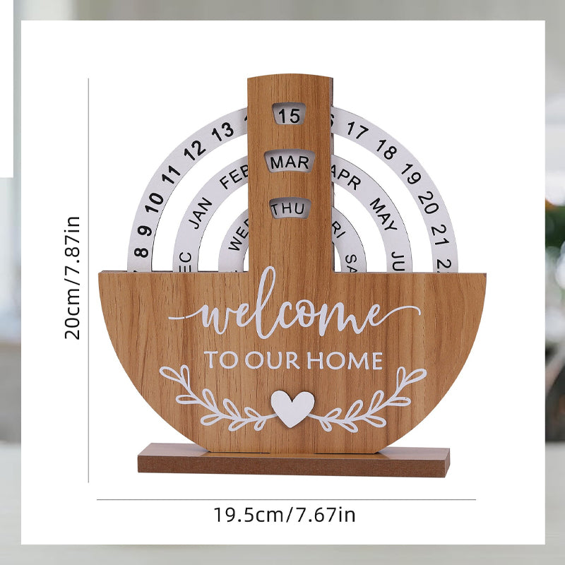 Kreativ kalender av trä