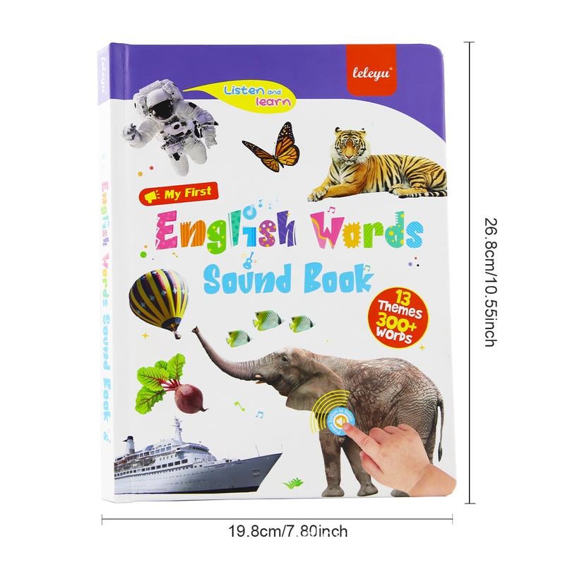 English reading book/Mitt Första Engelska Leksaksljud – 470+ Ord, 21 Teman & Roliga Ordspel! Perfekt Språkleksak för Barn! 🇬🇧🔊