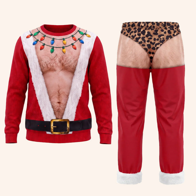 Funny Christmas Light Butt Pants π