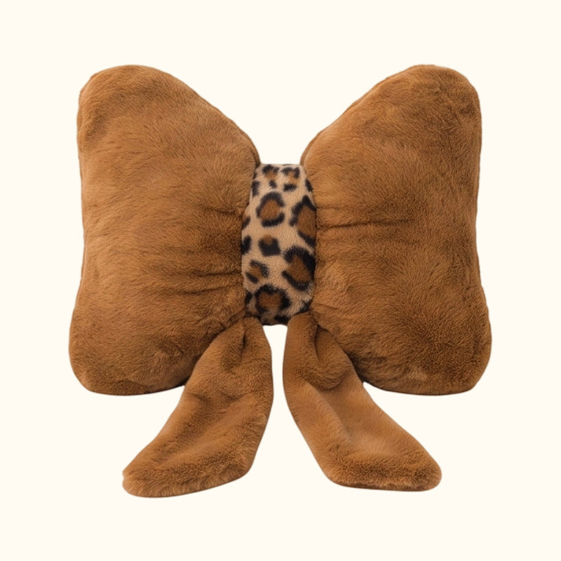 🐆🎀Leopard Print Bowknot Throw Pillow– Perfect for sofas, beds & boho decor ✨