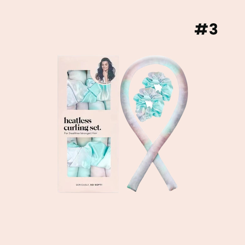 đž Satin Heatless Curling Rod Kit - enkla lockar, en hĂ„rvĂ€nlig skönhetshemlighet!