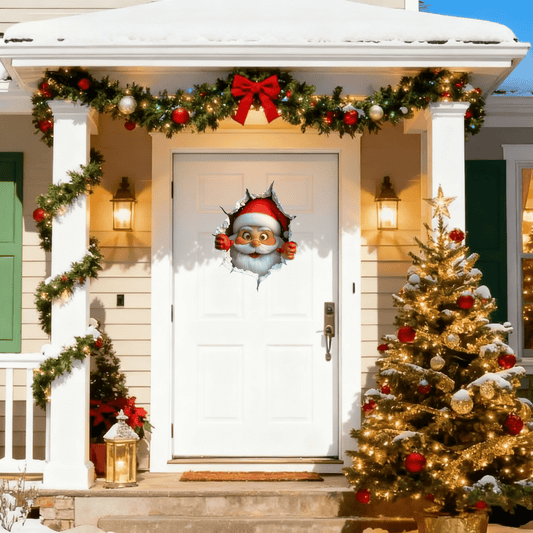 🎄3D-popup-klistermärken med jultomten🎅