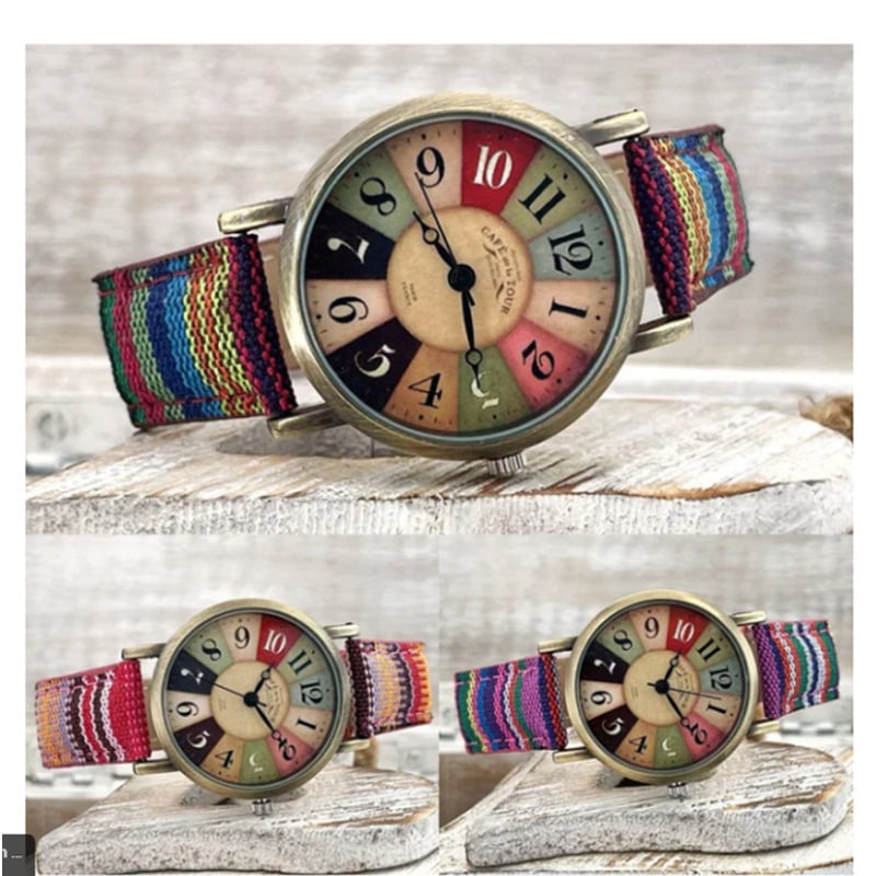 Boho hippie steampunk klocka đŻđ„