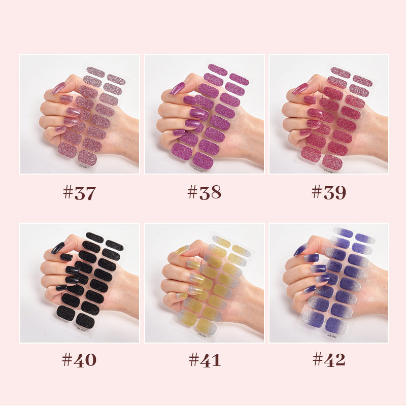 Halvhärdad Gelremsa-Manikyr Hel Klistermärke