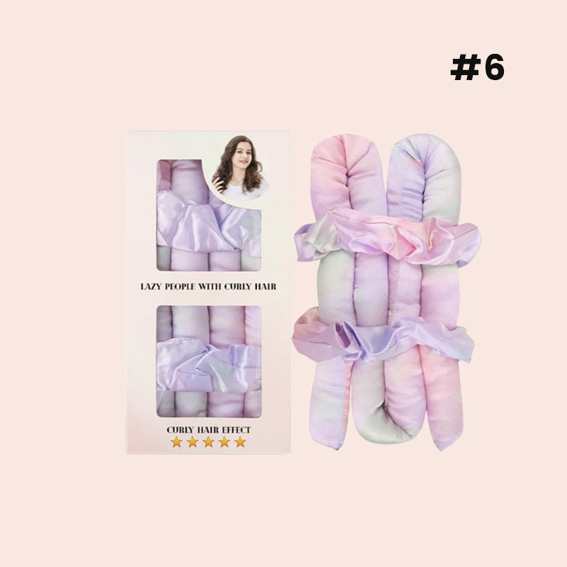 đž Satin Heatless Curling Rod Kit - enkla lockar, en hĂ„rvĂ€nlig skönhetshemlighet!