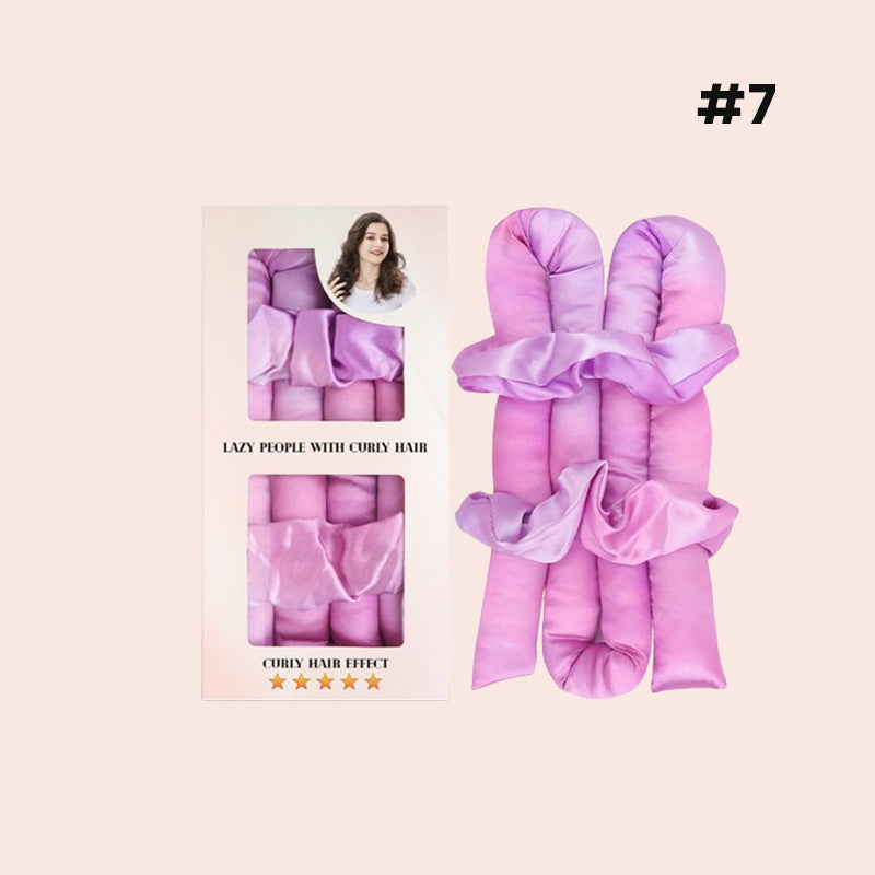 đž Satin Heatless Curling Rod Kit - enkla lockar, en hĂ„rvĂ€nlig skönhetshemlighet!