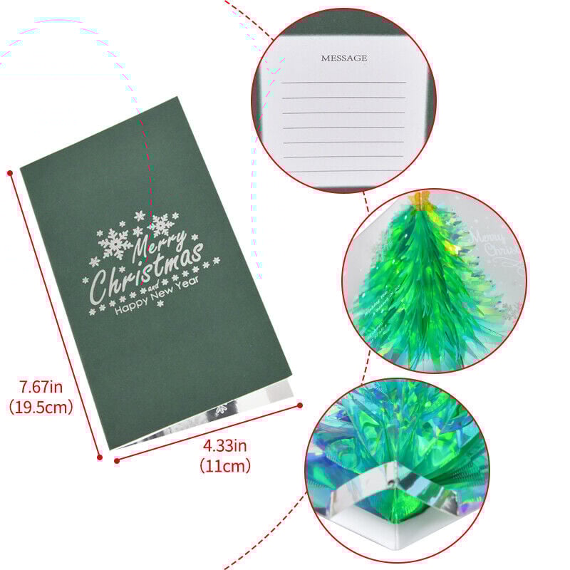 Julgran 3D pop-up-kort