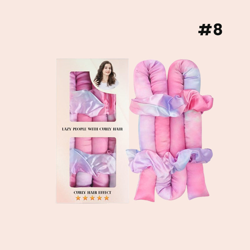 đž Satin Heatless Curling Rod Kit - enkla lockar, en hĂ„rvĂ€nlig skönhetshemlighet!
