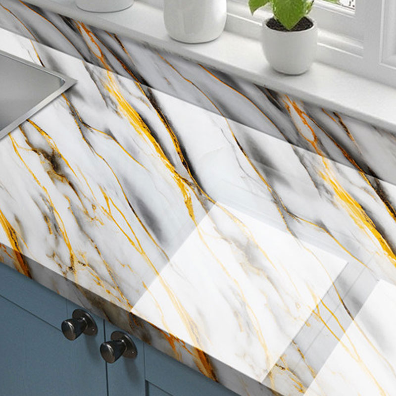 Marble Self-Adhesive Contact Paper - Waterproof & Oil-Proof Kitchen Backsplash & Countertop Decor