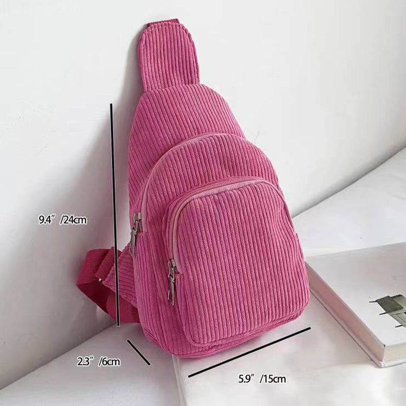 Enkel Enfärgad Crossbody-Väska