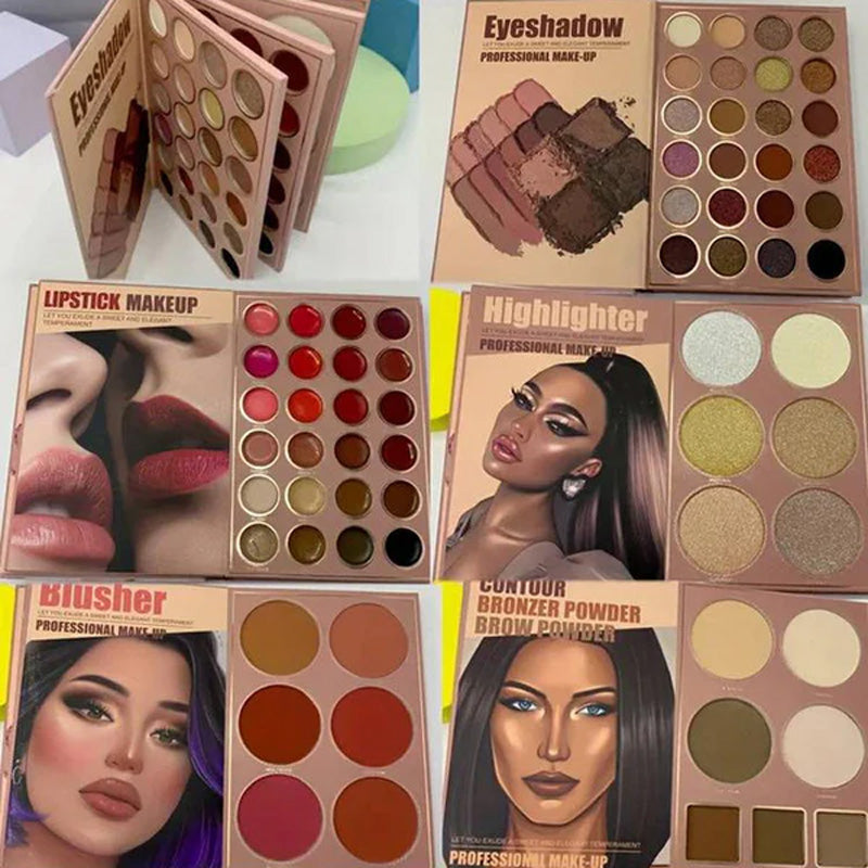 đ«"Magisk sminkbok"đ«67-fĂ€rgs multifunktionell makeuppalettboksats