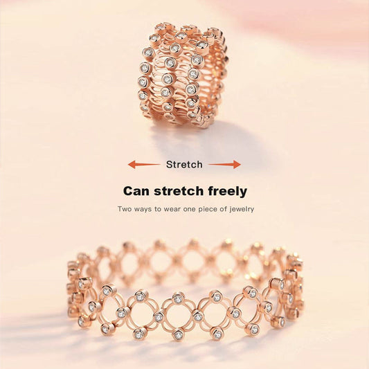 Vikbart infällbart ringarmband