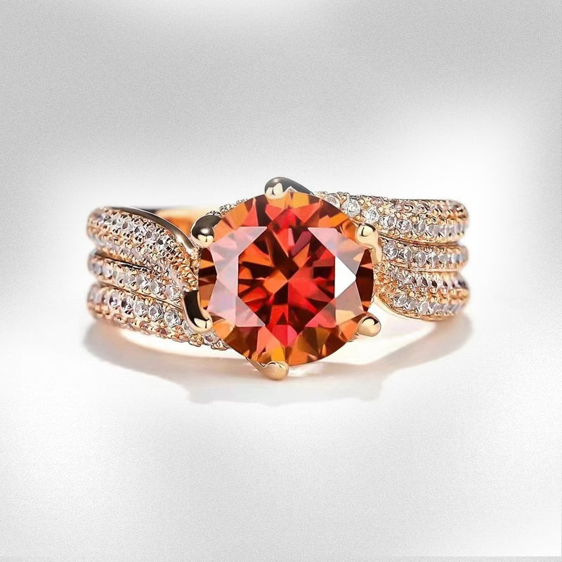 3 carat superglittrande elegant vintage damring