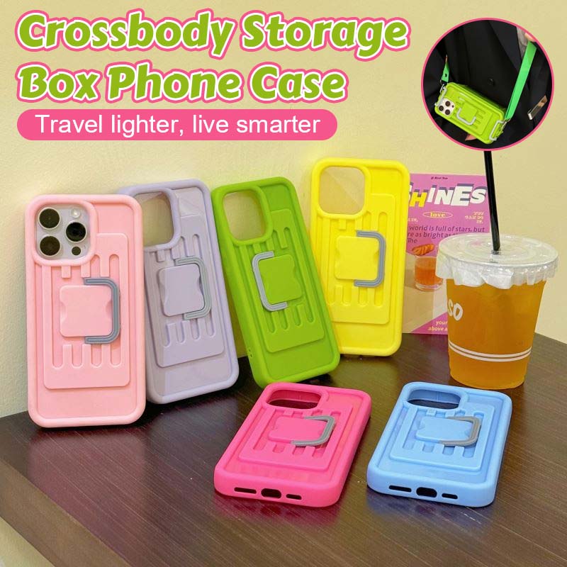 Crossbody Storage Box Phone Case