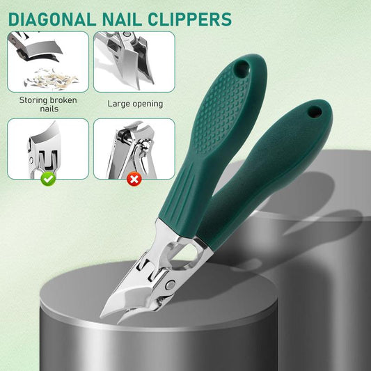 🔥Podiatrist-Recommended Nail Clippers - Ergonomic Angled Design for Toenails & Ingrowns