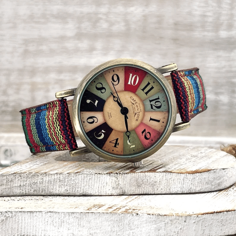 Boho hippie steampunk klocka đŻđ„
