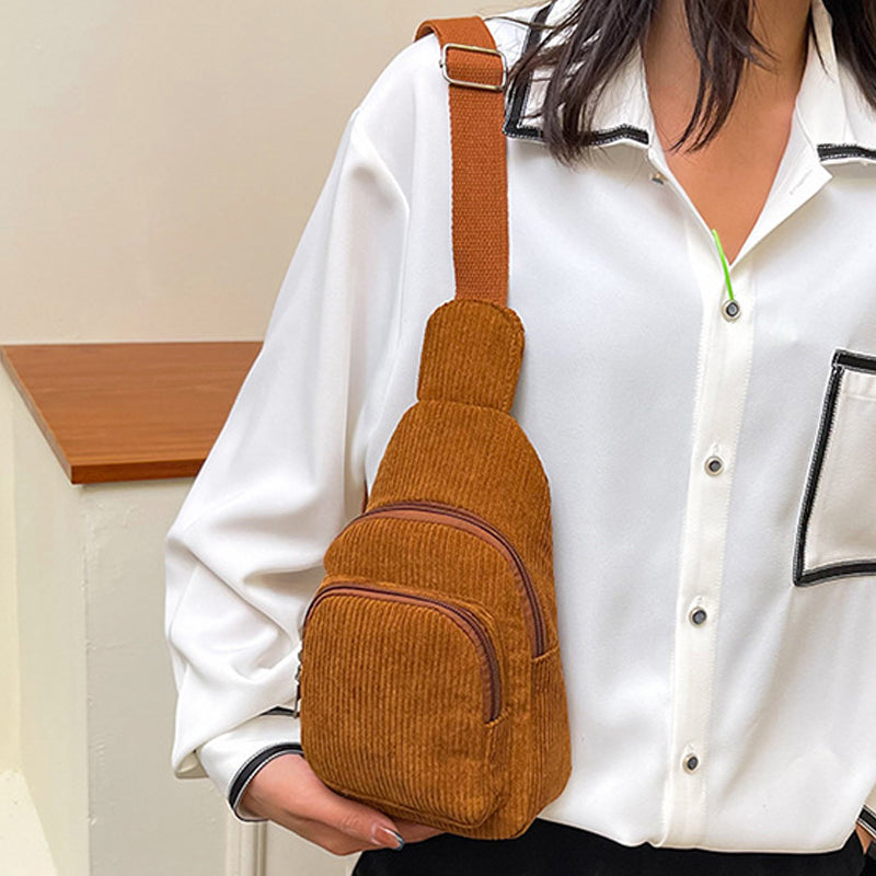 Enkel Enfärgad Crossbody-Väska