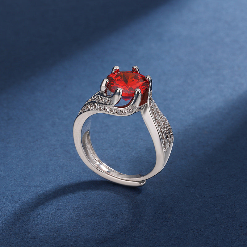 3 carat superglittrande elegant vintage damring