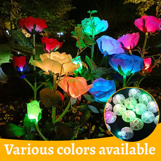 LED-lampa för färgglada blommor