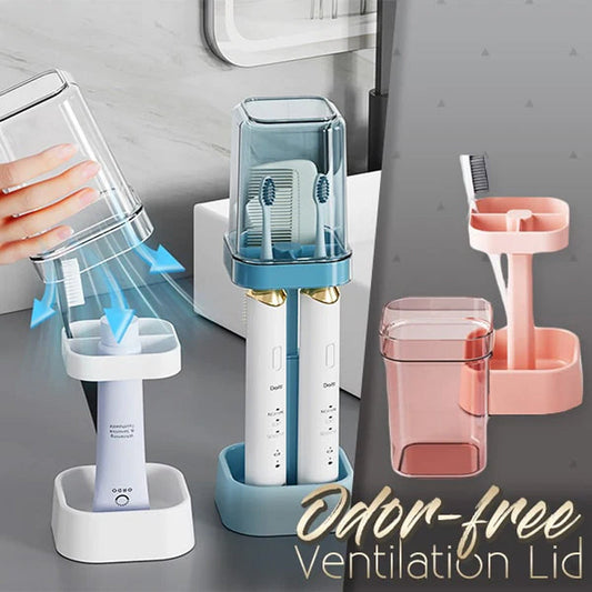 Förvaringsställ för tandborstar (med lock)