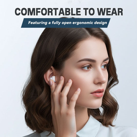 🎧 Trådlösa Bluetooth-hörlurar med dubbla öron