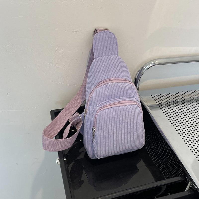 Enkel Enfärgad Crossbody-Väska