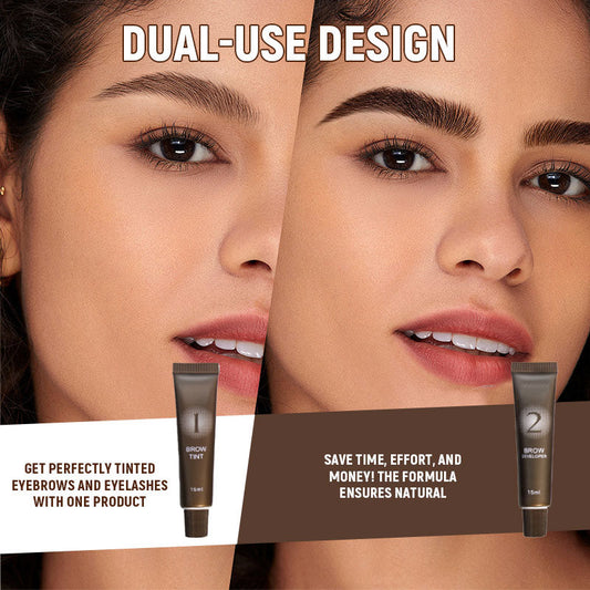 🖌️ 2-i-1 ögonbryn- och ögonfransfärgningski