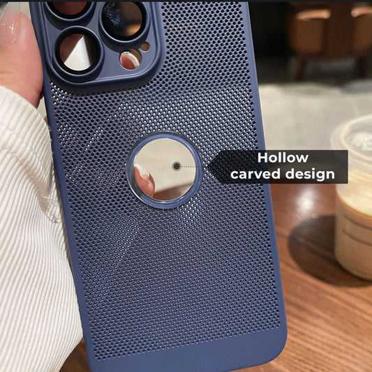 Hålformat mobilskal med värmeavledning för sommarbruk