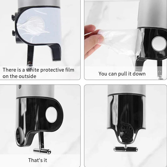 Väggmonterad tvålpump för badrum