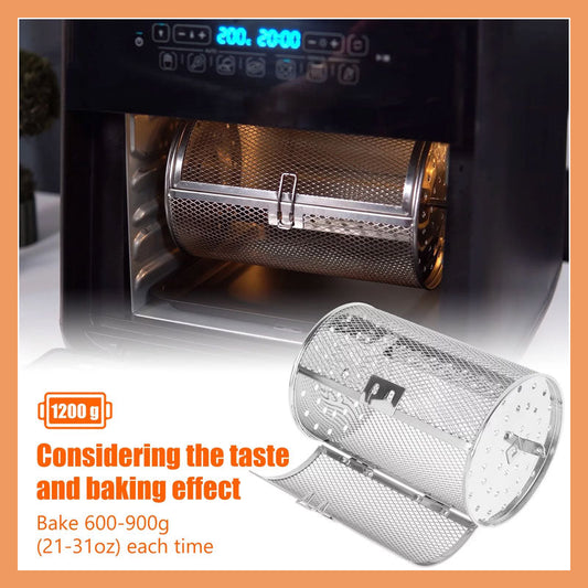 Roterande grill i rostfritt stål