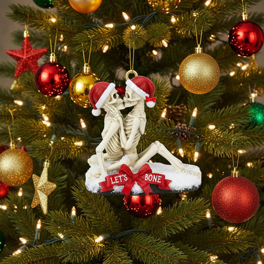 Upphetsad julgransprydnad med benpar