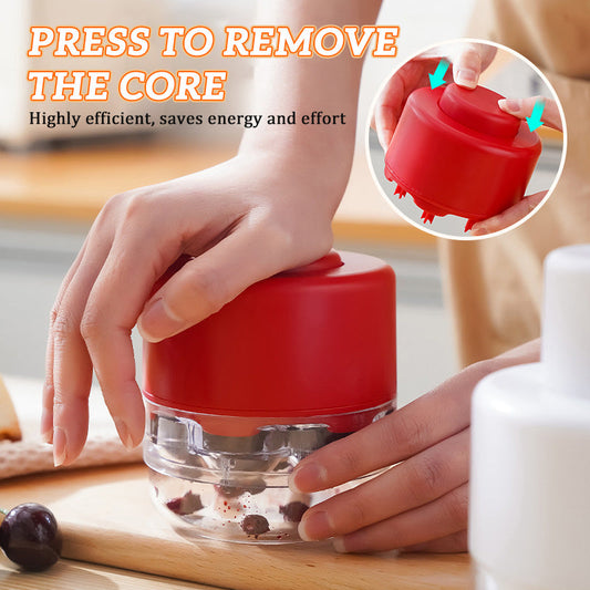 7-håls körsbärsplockare av presstyp