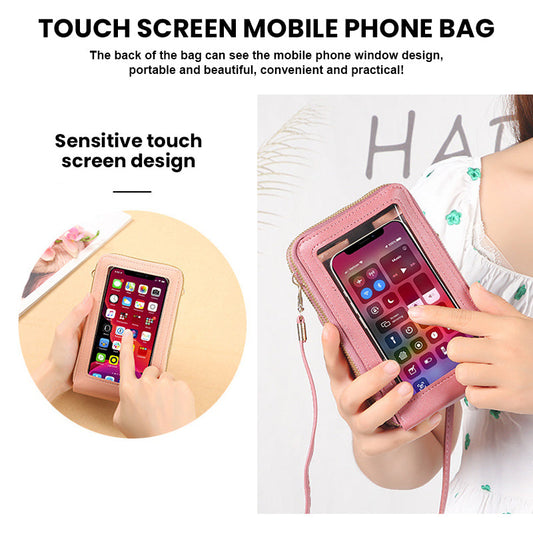 2024 Multifunktionell väska för mobiltelefon med pekskärm