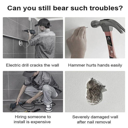 Multifunktionellt självhäftande lim med hög hållfasthet utan spikar