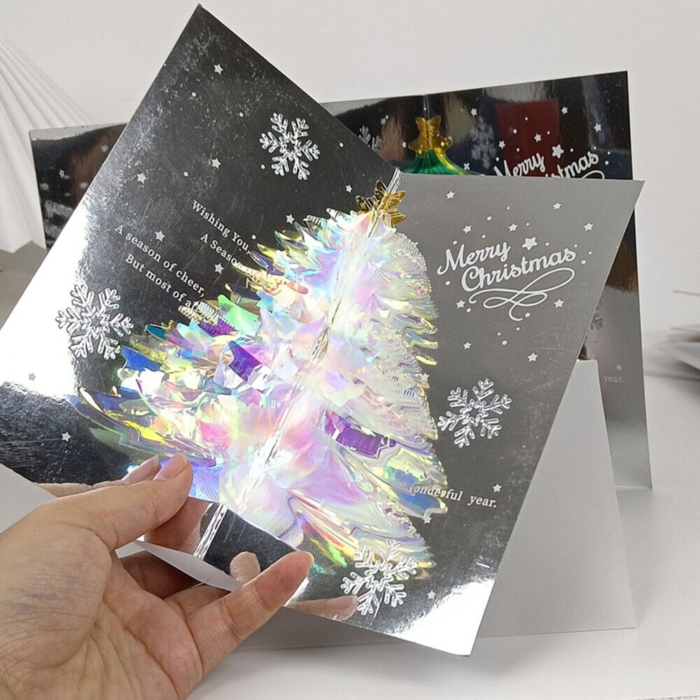 Julgran 3D pop-up-kort