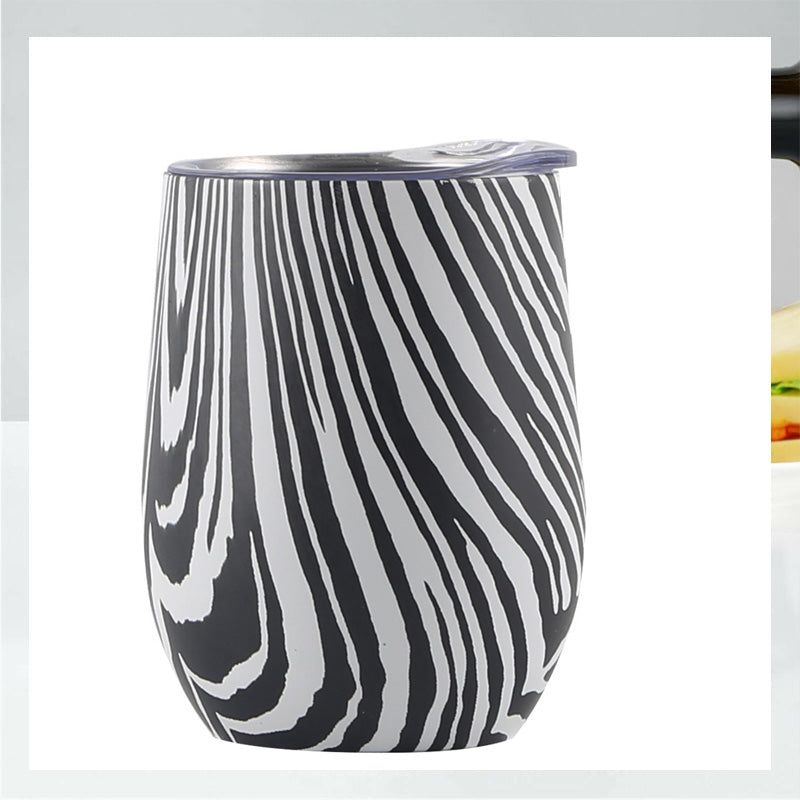 Creative Eggshell Cup - 12oz Stainless Steel Wine Cup