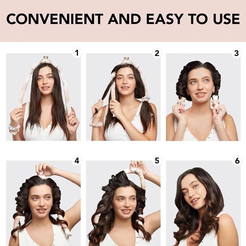 đž Satin Heatless Curling Rod Kit - enkla lockar, en hĂ„rvĂ€nlig skönhetshemlighet!