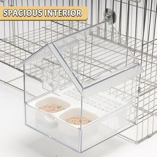 🏠 Fågelmatningsstation med takform