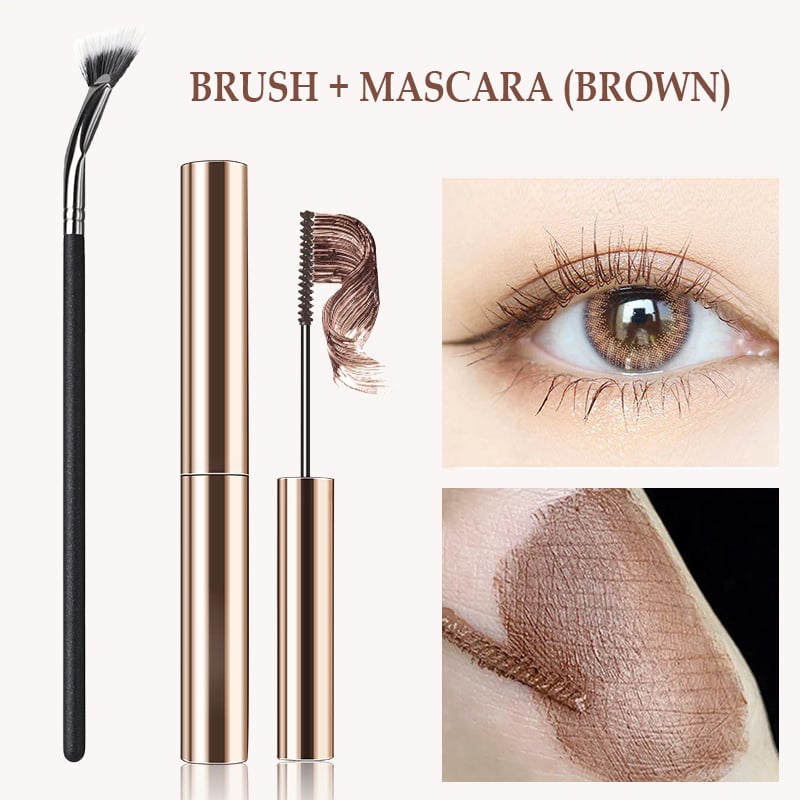 120° Vikbar Fläktborste + Mascara Set