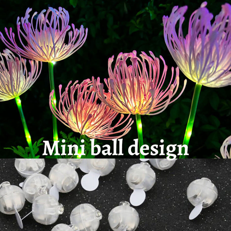 LED-lampa för färgglada blommor