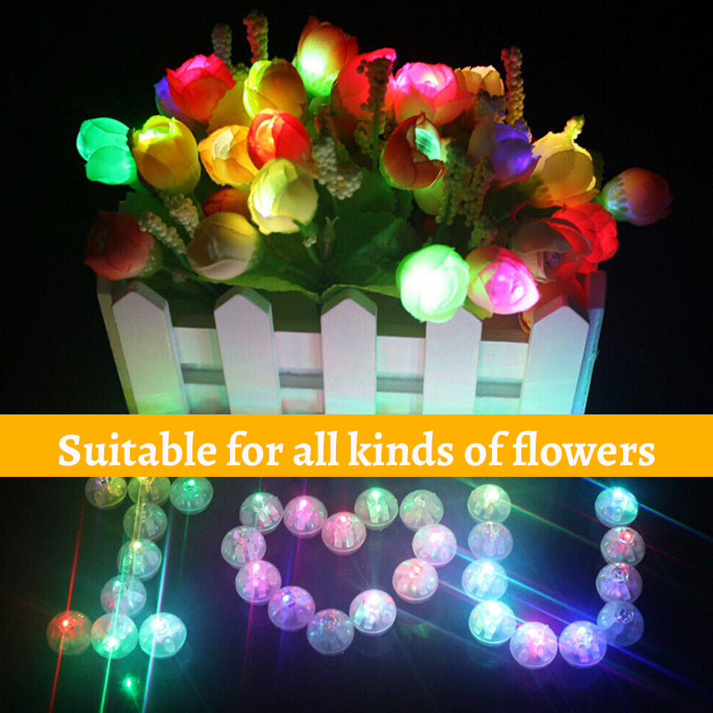 LED-lampa för färgglada blommor