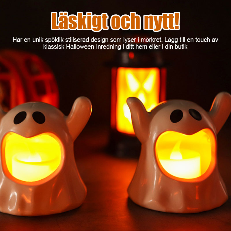 Halloween Dekoration Led Elektronisk Svart Och Vitt Spökljus