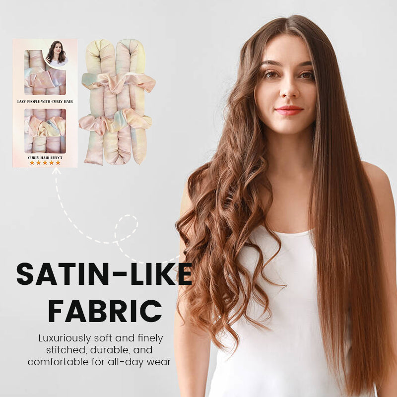 đž Satin Heatless Curling Rod Kit - enkla lockar, en hĂ„rvĂ€nlig skönhetshemlighet!