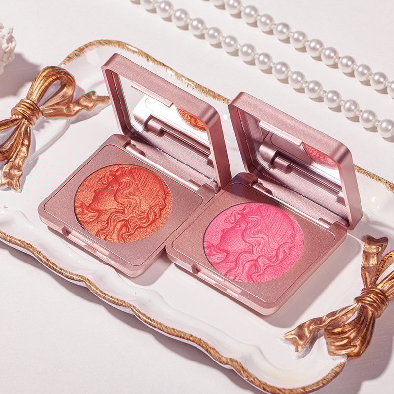 đ„Cosmetic NO.1đ„Smooth powder blush palett med prĂ€glade kinder