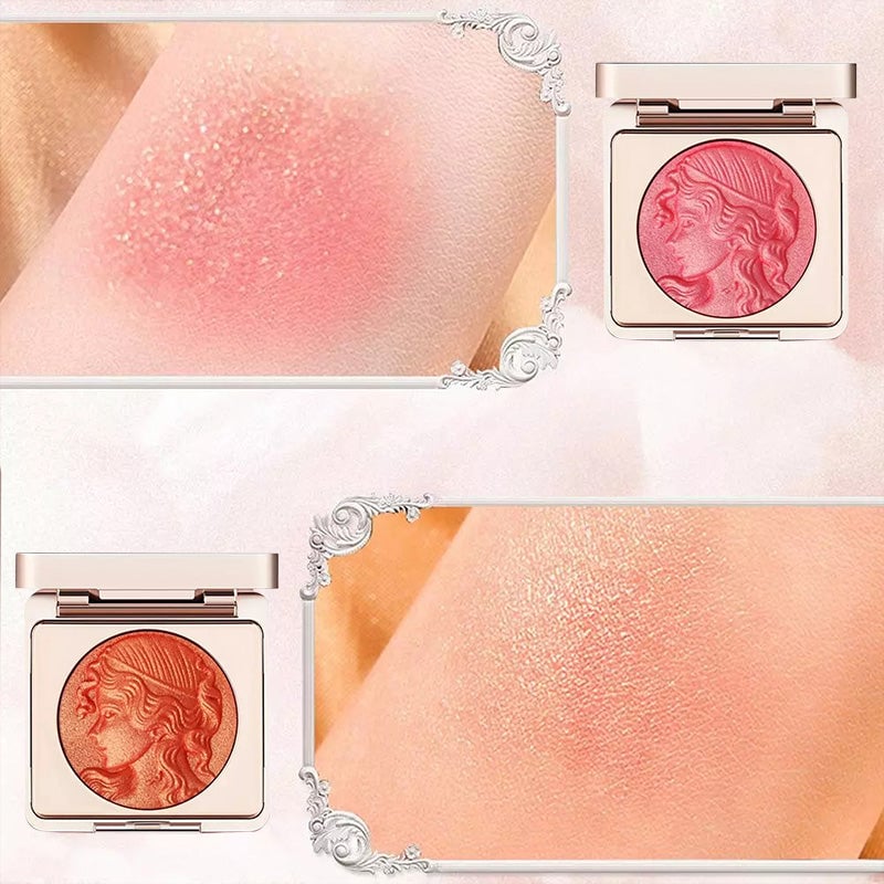 đ„Cosmetic NO.1đ„Smooth powder blush palett med prĂ€glade kinder