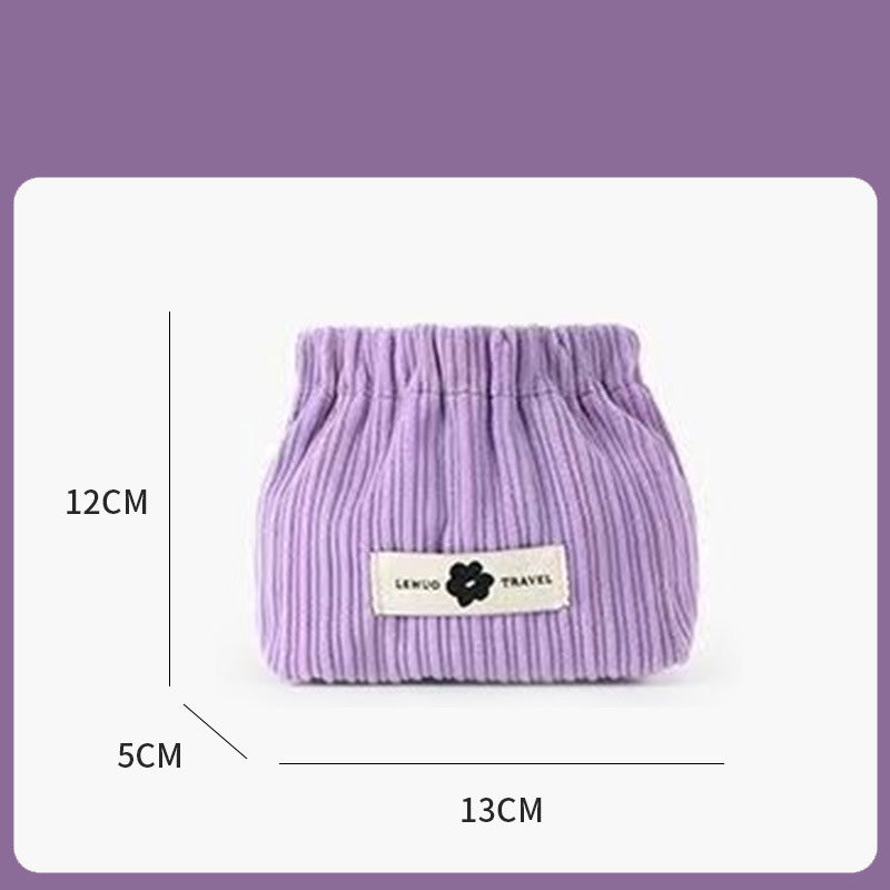 đCorduroy Elastic Hair Tie Organizer