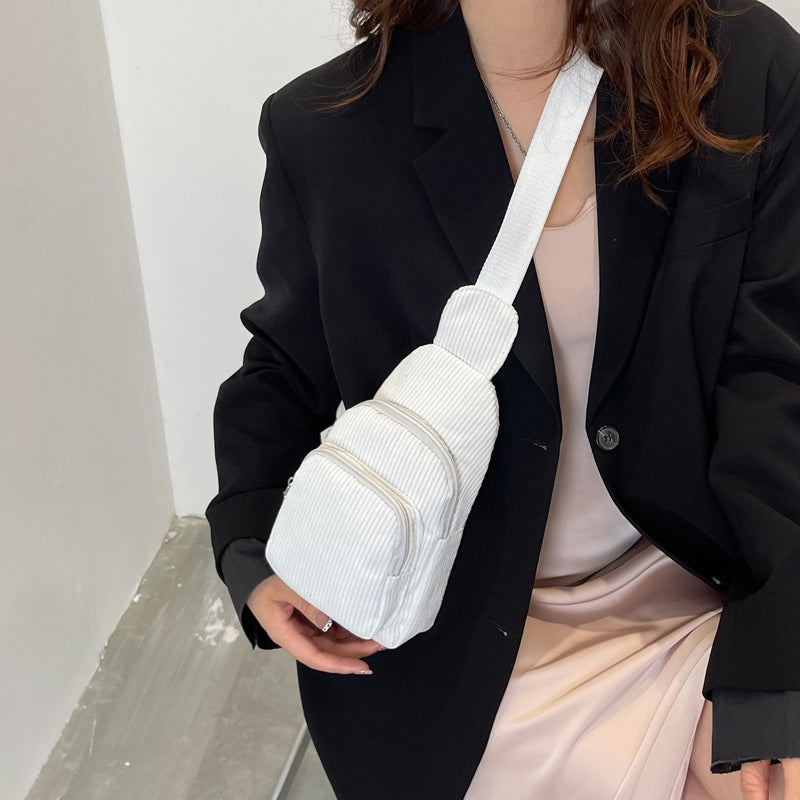 Enkel Enfärgad Crossbody-Väska