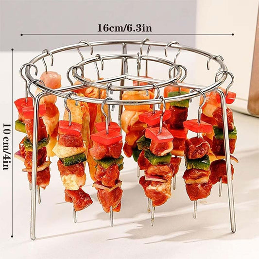 🔥 Air Fryer Skewer Rack | 360 ° jämn matlagning, krispig och saftig 🍢